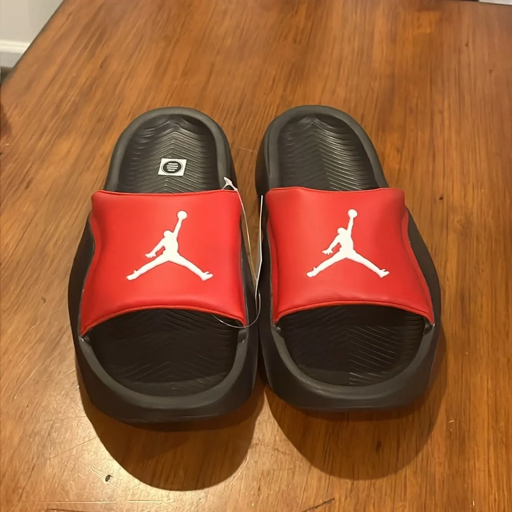 Nike Jordan Franchise Slides Sandals Shoes new HF3263 600 red black Men’s Size 8